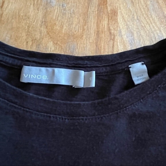 Vince Black Long Sleeved T-Shirt XS Classic Everyday Essential Basic - Picture 6 of 6